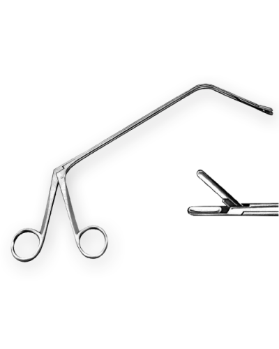 PINCE A BIOPSIE POUR LARYNX,  DROITE 26CM