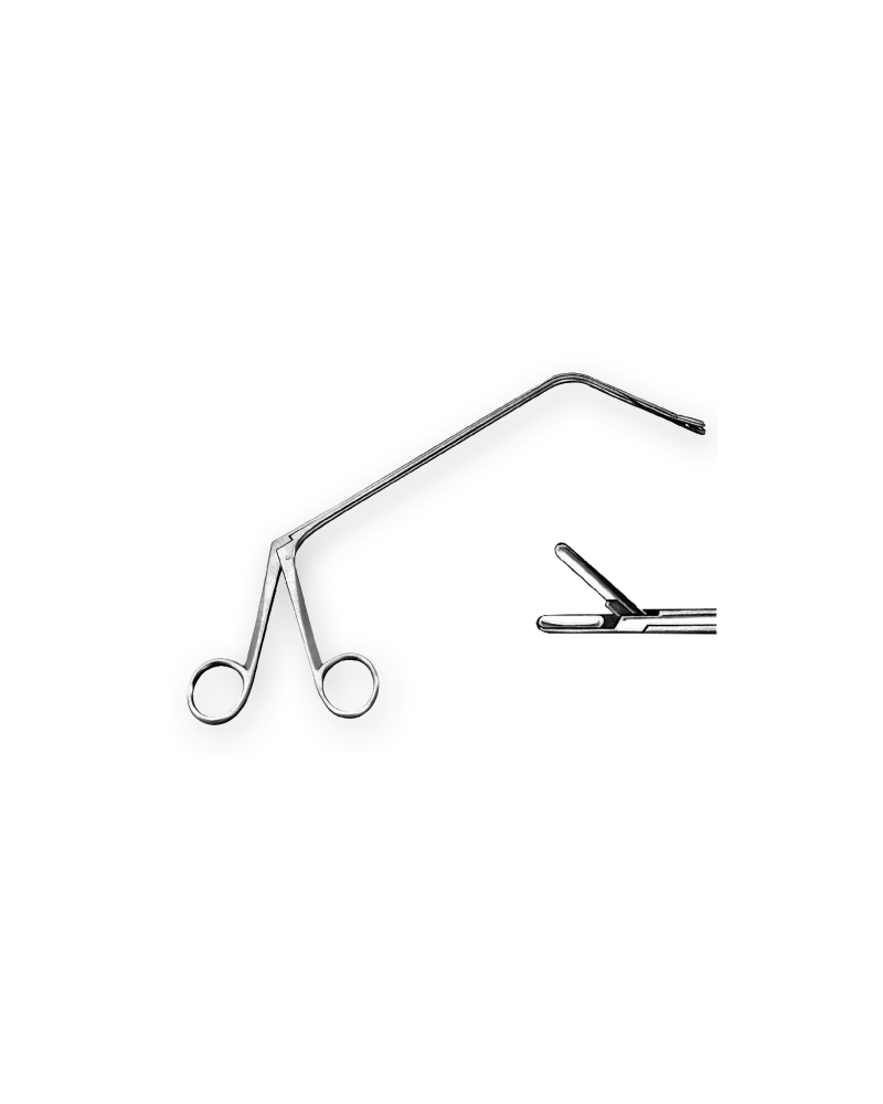 PINCE A BIOPSIE POUR LARYNX,  DROITE 26CM