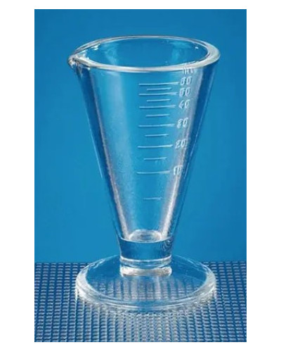 Verre à pied gradué en verre sodocalcique Normax 250ml