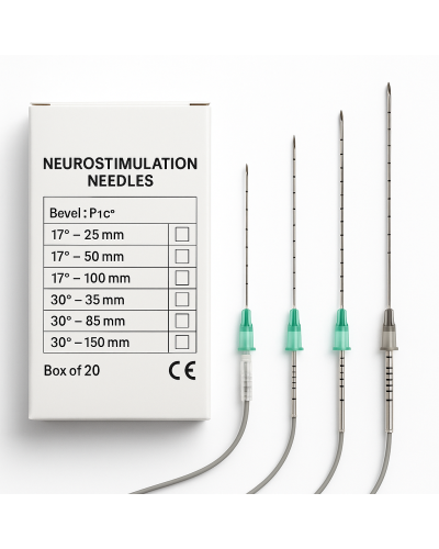 Aiguilles pour Neuro-stimulateur pour blocs plexiques et nerveux périphériques