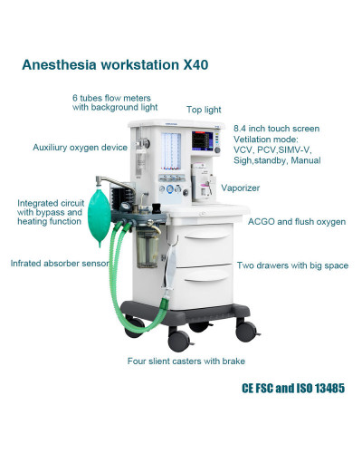 Appareil d'anesthésie modèle X40 Appareil d'anesthésie modèle X40