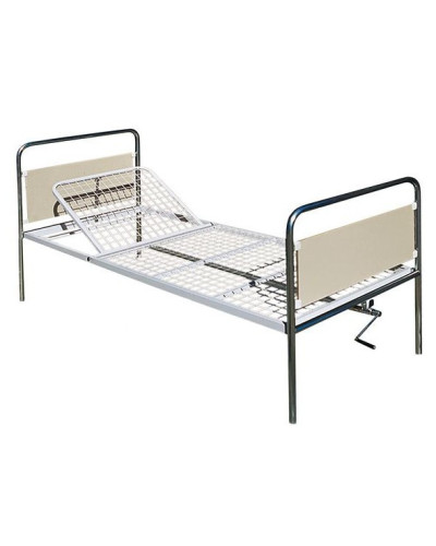 Lit Hospitalier avec relève buste en ACIER INOXYDABLE