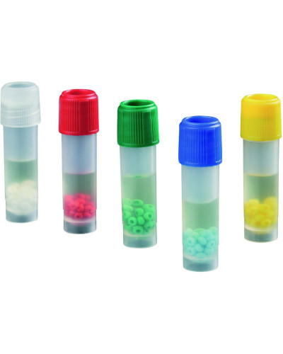 Cryotubes avec cryoperles pour la conservation de souches microbiologiques