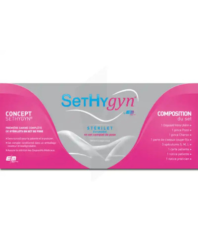 Stérilet en set complet de pose  SethygynT 380 Cu Normal