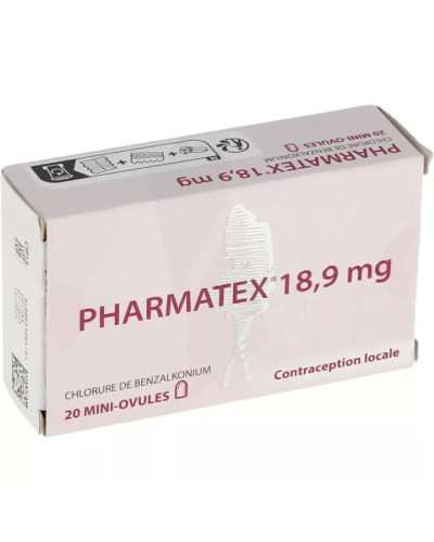 Contraceptif locale PHARMATEX 18,9MG OV 1