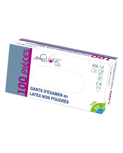 Gants en latex non poudré