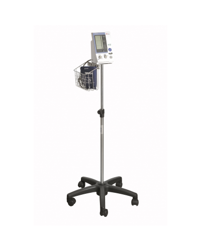 Tensiomètre électronique Professionnel sur pieds à roulettes OSSTAND, Modèle Omron 907