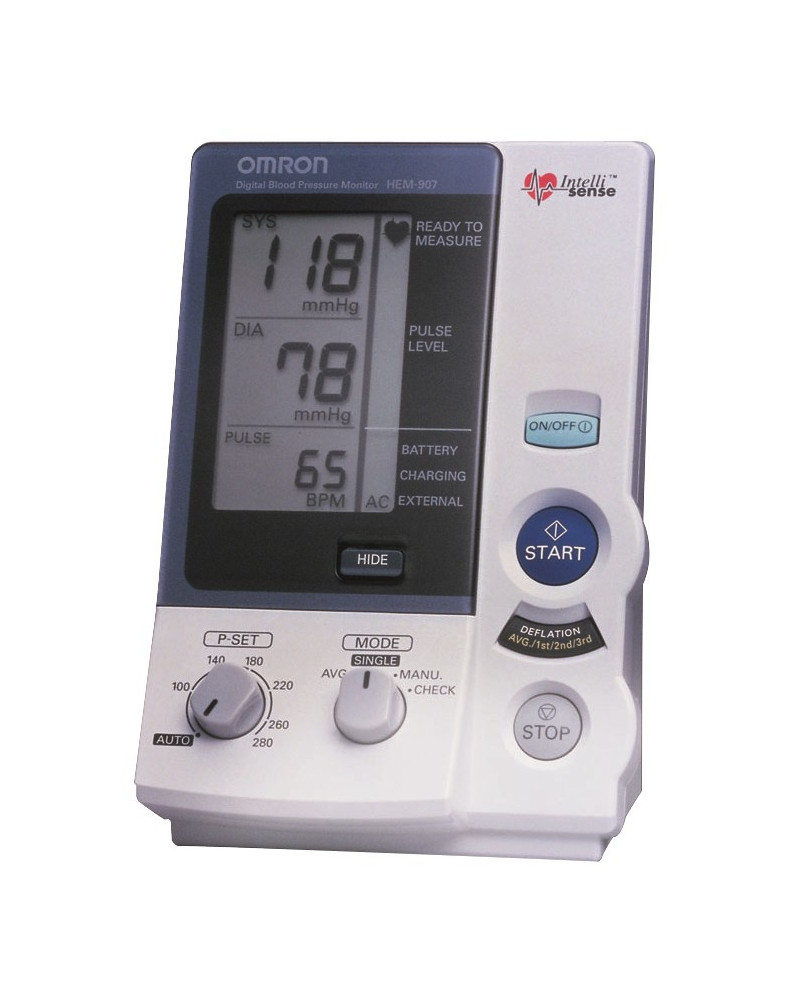 Tensiomètre électronique au bras professionnel, modèle Omron 907