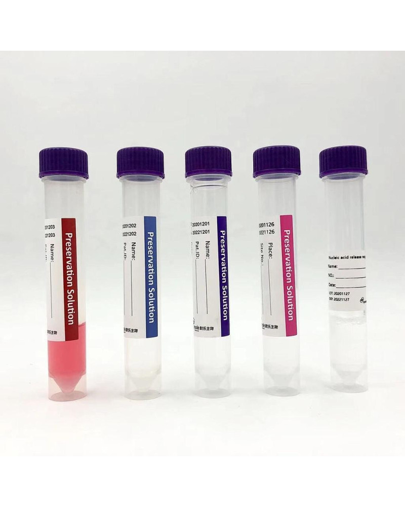 Tube de prélèvement d'échantillons de virus (culture) à usage unique Tube de prélèvement d'échantillons de virus (culture) à usage unique