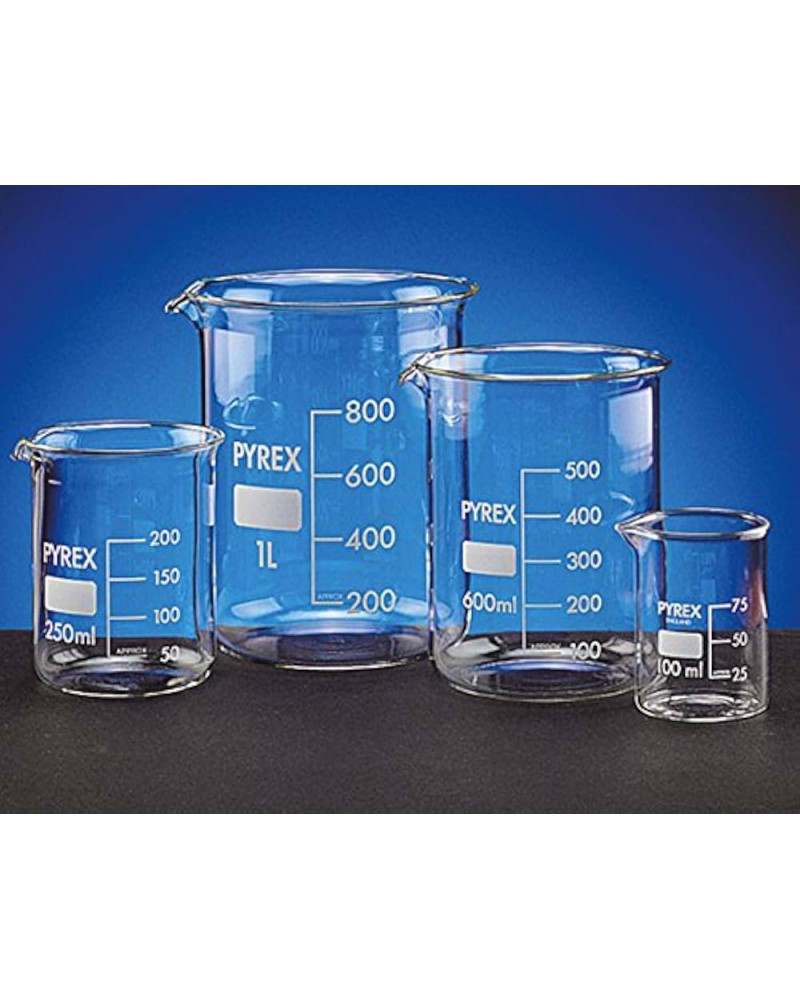 Bécher en verre Duran® forme haute avec bec verseur