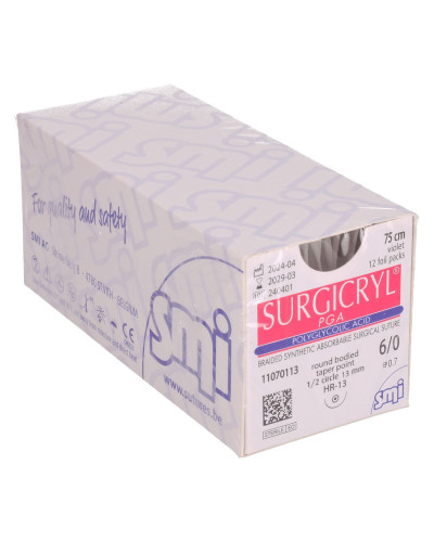 Fil de suture SURGICRYL® PGA (POLYGLYCOLIC ACID) multifilament violet  Fil de suture SURGICRYL® PGA (POLYGLYCOLIC ACID) multifilament violet