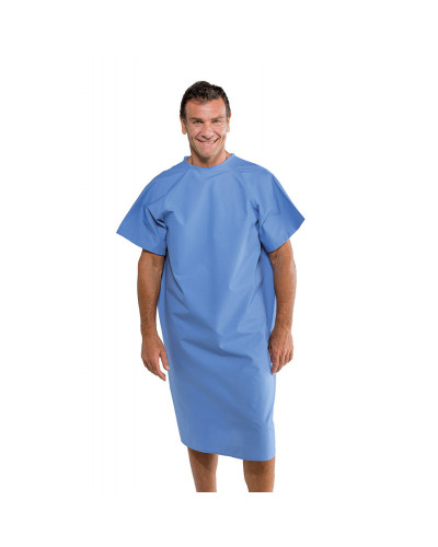 Tunique patient à UU, manches courtes