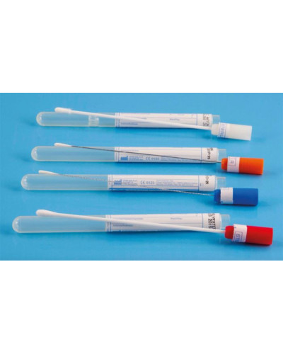 Ecouvillon standard stérile sec en plastique