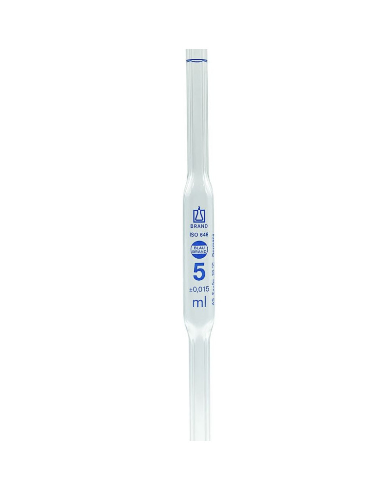 Pipette volumétrique 5 ml, classe A.
