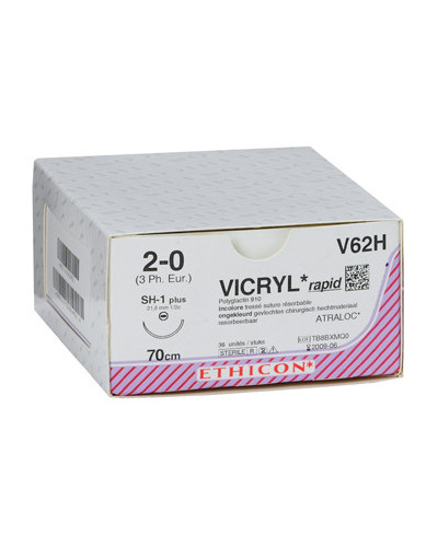 MERSUTURES, fil de suture non résorbable, aiguille 1/2 de cercle triangulaire pour fermeture des plaies