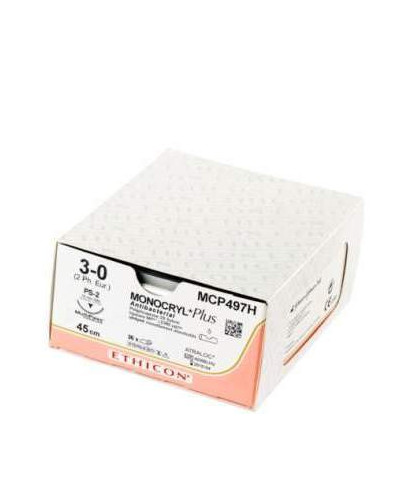 MERSUTURES, fil de suture non résorbable, aiguille 1/4 de cercle spatulée SABRELOC  pour chirurgie ophtalmologique