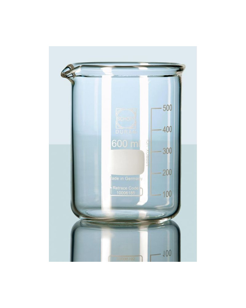 Bécher forme basse à  Duran avec bec verseur