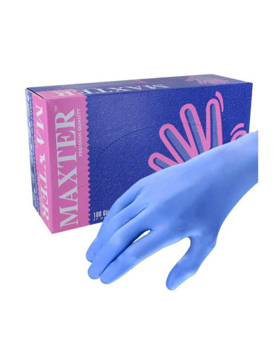GANT D'EXAMEN NITRILE MAXTER (boîte de 200) taille M