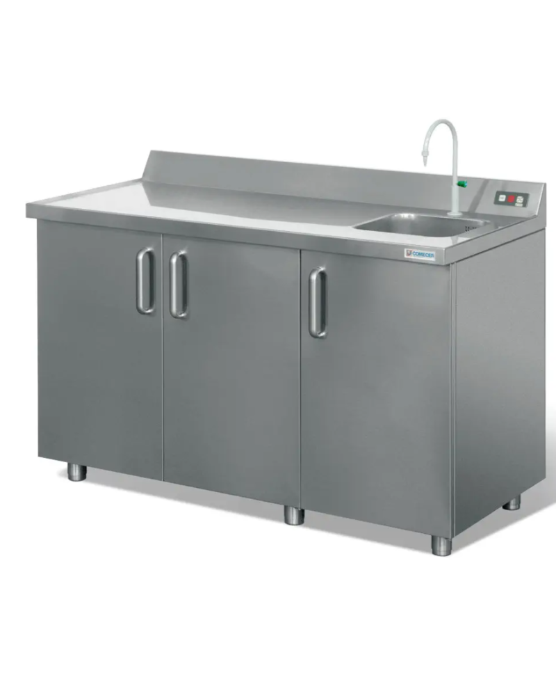 Paillasse de laboratoire en acier inoxydable avec évier, modèle WTL