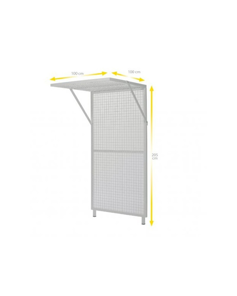 Panneau mural avec avancée grillage pour poulie-thérapie