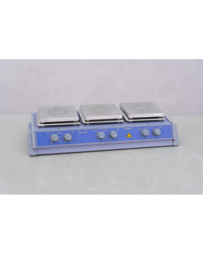 Agitateur magnétique chauffant à  3 postes, SB162-3