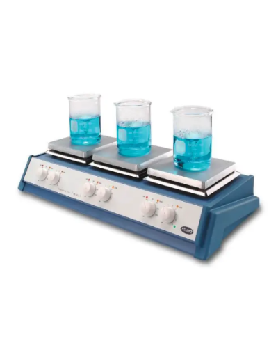 Agitateur magnétique chauffant à  3 postes, SB162-3