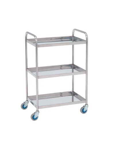 Chariot de laboratoire inox