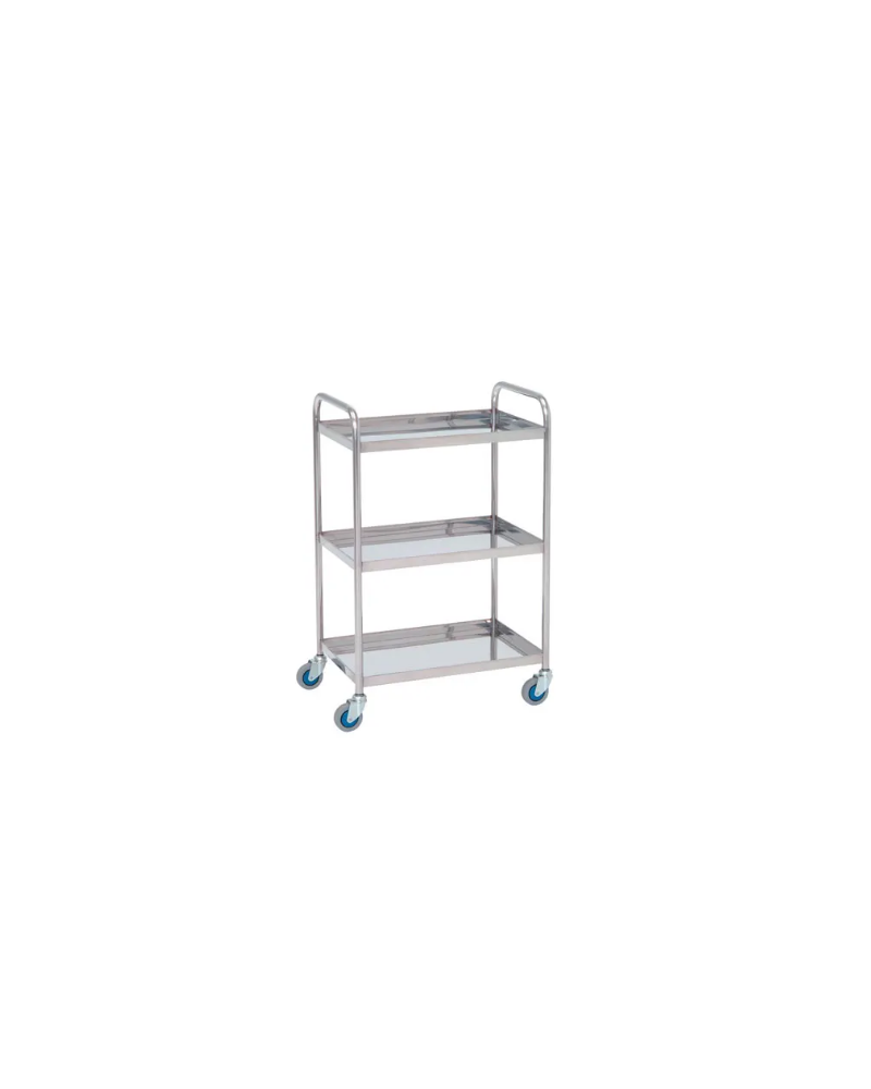 Chariot de laboratoire inox