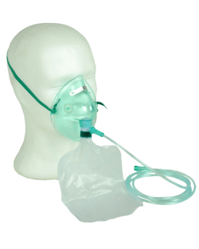 Masques à oxygène à haute concentration avec tubulure