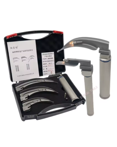 Laryngoscope à  fibres optiques, 5 lames Modèle MACINTOSH Pour nouveau-nés et enfants