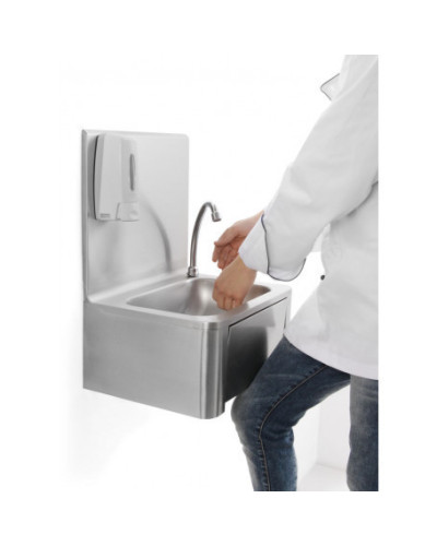 BAC DE LAVAGE MAINS COMMANDE AU GENOU