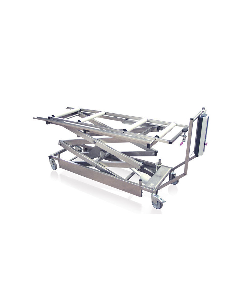 Chariot Elévateur électrique double croisillon avec porte cercueil Modèle CHAR016