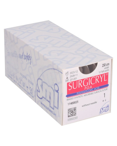 Fil de suture  PGLA 1/2 cercle, Aiguille triangulaire