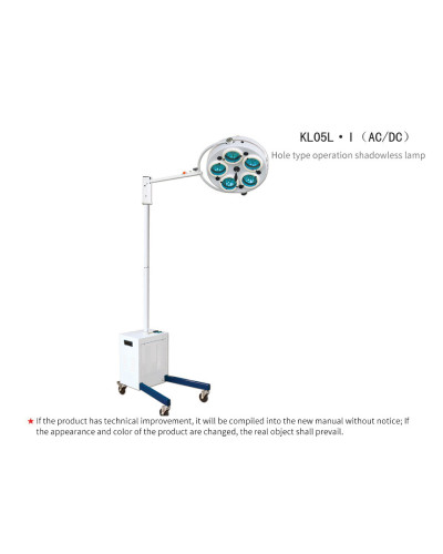 Lampe d'opération mobile avec batterie, modèle KL05L.I