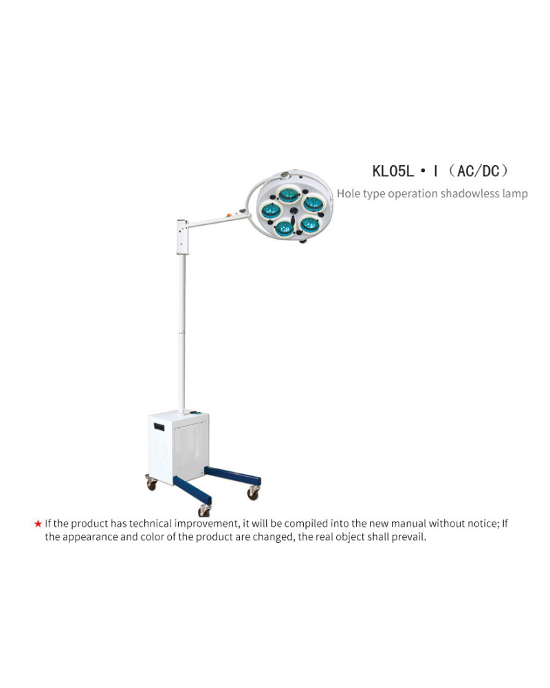 Lampe d'opération mobile avec batterie, modèle KL05L.I