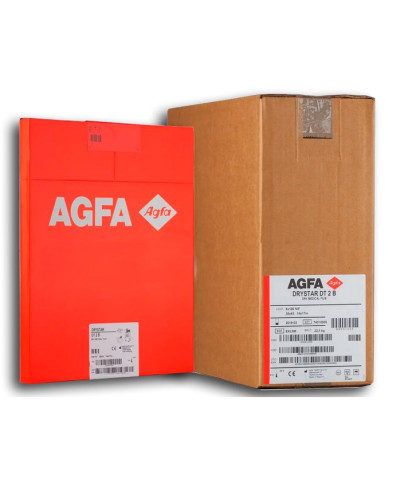 Film de Radiographie AGFA DT2B, Dim 35 x 35 cm, 100 films