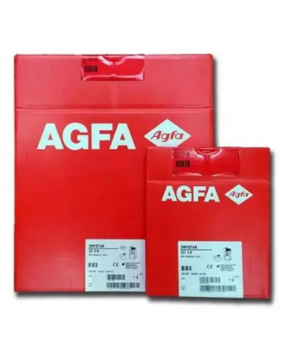 Film de Radiographie AGFA DT2B, Dim 24 x 30 cm, 100 films