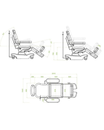 CHAISE DE DIALYSE ET CHIMIOTHERAPIE PANAMERA (4 moteurs)  DC04-S