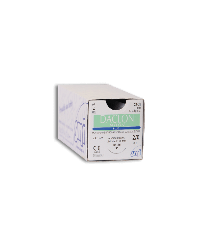 Fil de suture 2/0, 75cm rond 1/2cercle 20mm boite de 12