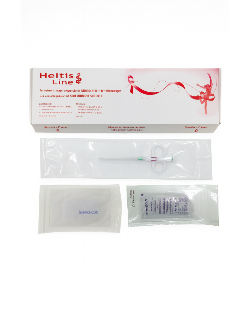 Kit biopsie mammaire uni patient semi-automatique 14G 9cm