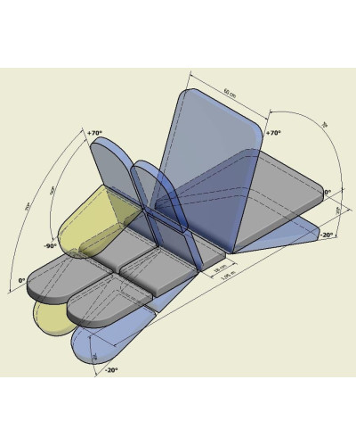 Table massage electrique multi positions Simplex 6 plans