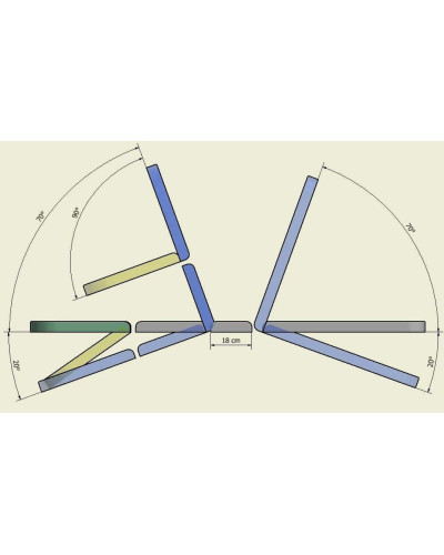 Table massage electrique multi positions Simplex 6 plans