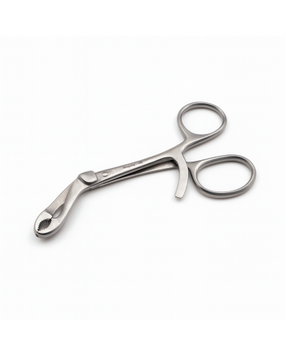 Davier Verbrugge préhenseur mors dentés coudé 15cm