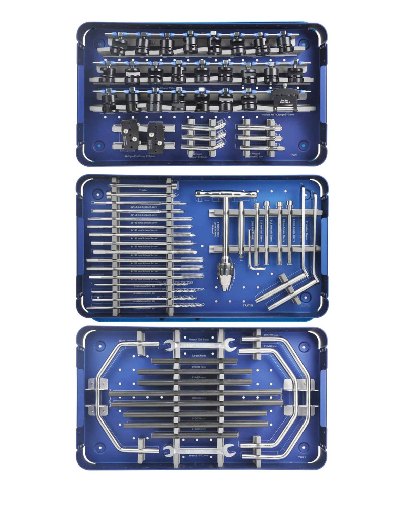 Kit de fixateur externe (Gros fragments), modèle H-Series; Large External Fixator Set - H Series