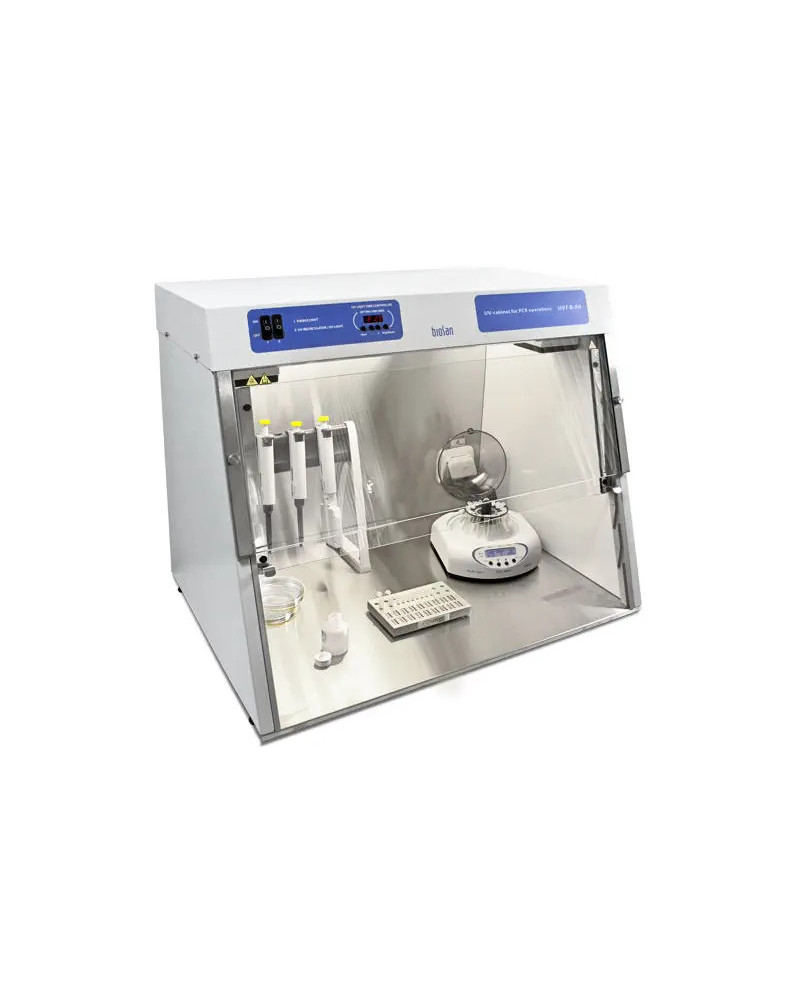 Station de travail ADN et PCR modèle parois verre