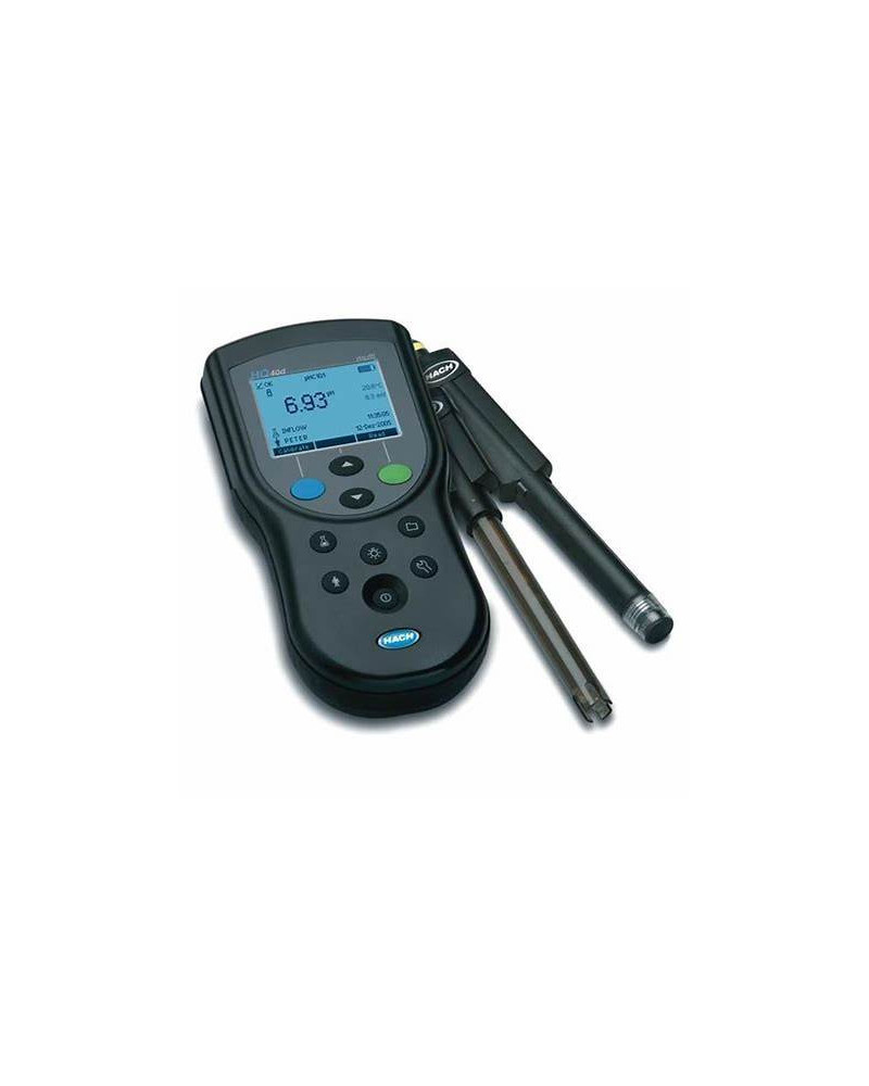 Appareil de mesure multiparamètre portable en version numérique double voie pour pH, conductivité, red-ox, oxygène dissous