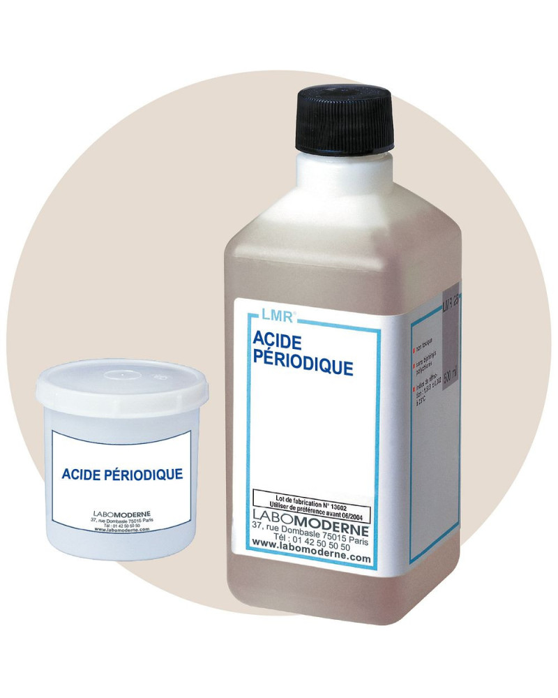 Acide périodique solution aqueuse, Flacon de 500ml
