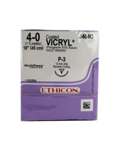 Fil de suture SURGICRYL® 910 (VICRYL) POLYGLACTINE 910 multifilament violet
