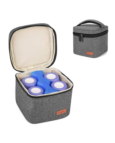 Sac réfrigérant et bloc réfrigérant + 4 biberons