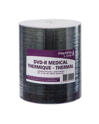 DVD PREMIUM HELTIS LINE GRADE A MEDICAL SPINDLE DE 100